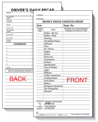 Picture of Driver's Vehicle Condition Report