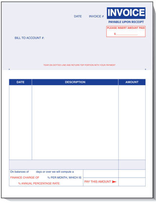 Picture of Invoice for Marketline Software