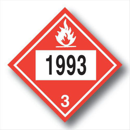 Picture of FUEL OIL PLACARDS VINYL; SELF-ADHESIVE