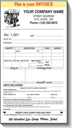 Picture for category Concrete Delivery Forms